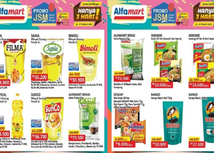 Katalog Promo JSM Alfamart 25-27 Oktober 2024, Kecap Bango Mulai Rp20 Ribuan