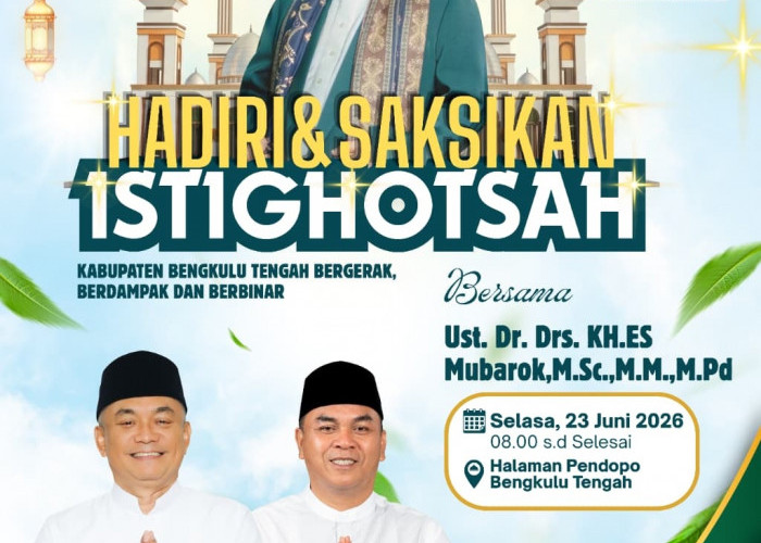 Istighosah Akbar HUT ke-18 Bengkulu Tengah Digelar 23 Juni, Warga Diajak Hadir