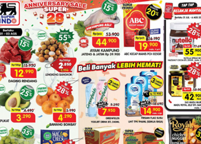 Katalog Promo JSM Superindo 1–3 Agustus 2025: Belanja Awal Bulan Lebih Hemat!