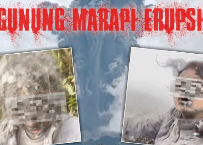 Viral Video Diduga Pendaki Gunung Marapi Terjebak di Tengah Erupsi Dahsyat