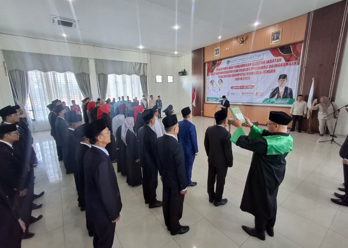 39 Pejabat Eselon III dan IV Bengkulu Tengah Resmi Dilantik, Ini Daftar Lengkapnya