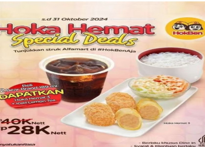 Promo HokBen x Alfamart Sampai 31 Oktober 2024, Beli Hoka Hemat Cuma Rp28.000