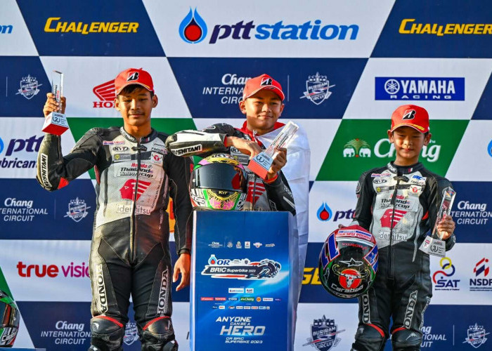 Dua Pembalap Binaan Astra Honda Racing School Bikin Takjub, Double Podium TTC 2023 Diraih