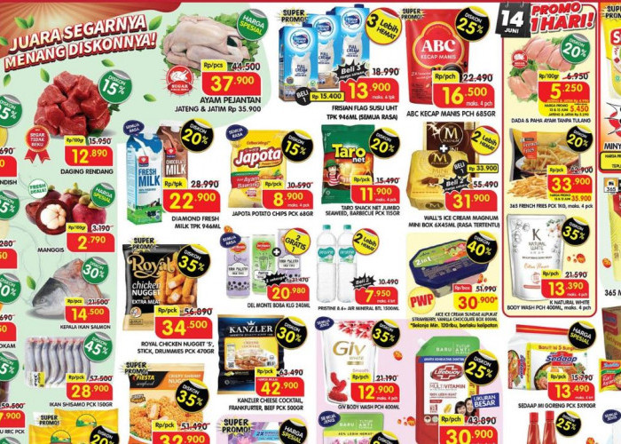 Buruan Serbu! Katalog Promo JSM Superindo Terbaru 13–15 Juni 2025, Diskon Gede untuk Kebutuhan Dapur
