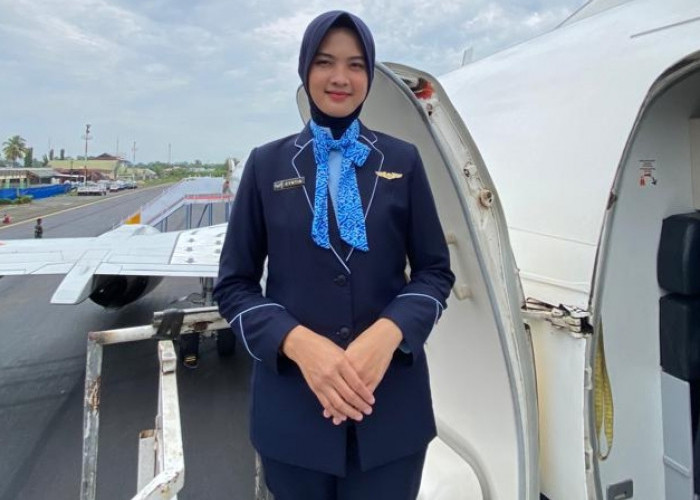 Potret Serda Annisa, Pramugari Pesawat Indonesia One Asal Bengkulu