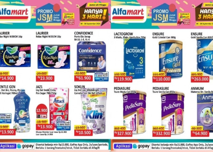 Katalog Promo Alfamart Hari Ini 8 September 2024, Minyak Goreng 2L Cuma Rp30 Ribuan