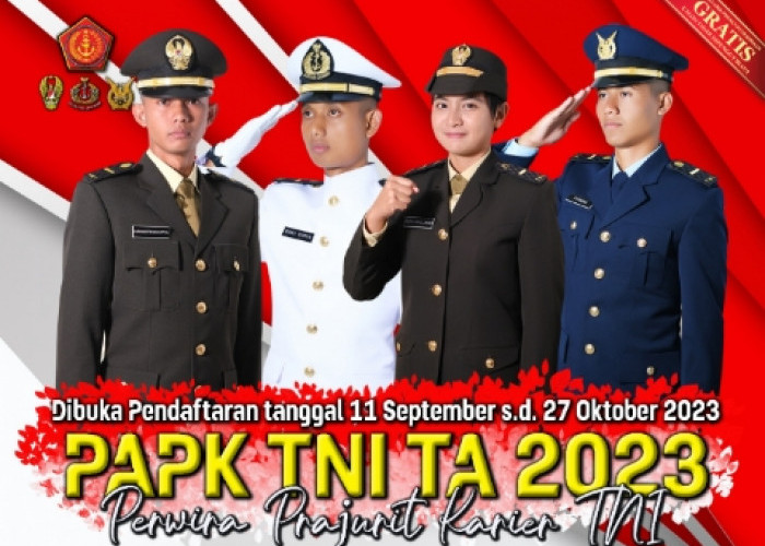 Penerimaan Pa PK TNI 2023: Pendaftaran Ditutup 27 Oktober, Cek Lagi Persyaratan dan Lokasi Panitia Daerah