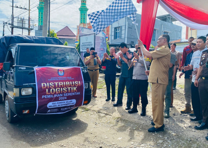 434 Kotak Suara Menuju TPS, Distribusi Logistik Pilkada Dilepas Pj Bupati Bengkulu Tengah