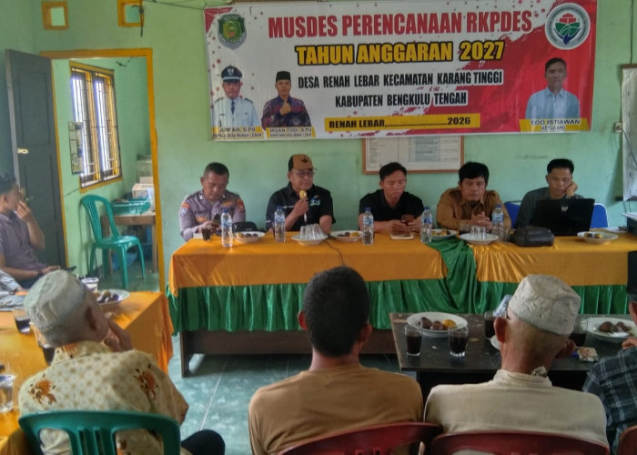 Desa Renah Lebar Gelar Musdes Perencanaan RKPDes, Ini Sejumlah Usulan untuk Tahun Anggaran 2027