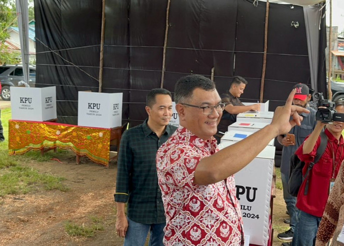 TPS Pj Bupati Bengkulu Tengah Nyoblos, Prabowo Ungguli Anies dan Ganjar