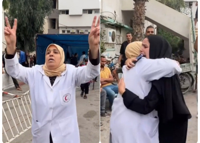 Viral! Momen Menyayat Hati Dokter Muslim di Gaza Mengabarkan Suaminya Mati Syahid Akibat Serangan Israel 