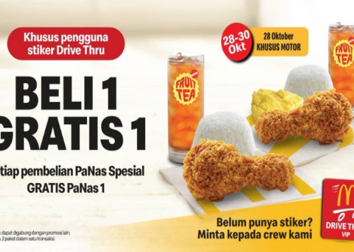 Rayakan Akhir Bulan dengan Promo Spesial Drive Thru McD: Beli 1 Gratis 1!