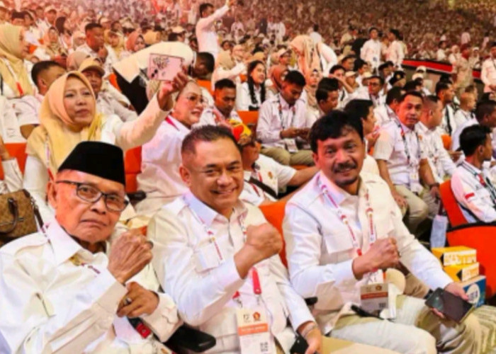 Momen Bupati Bengkulu Tengah Terpilih Hadiri Puncak Perayaan HUT Partai Gerindra