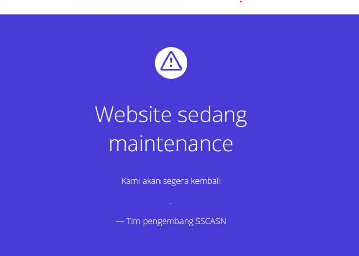 Mohon Bersabar, Website SSCASN Maintenance, BKN: Kami Akan Segera Kembali