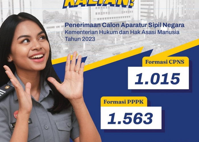 Info Terbaru Seleksi CPNS 2023 Kemenkumham, Ini Kebutuhan Formasi CPNS dan PPPK