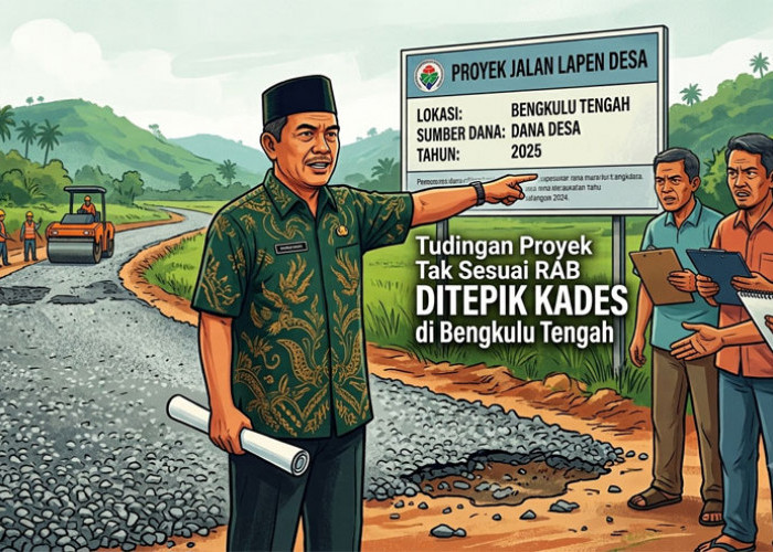 Tudingan Proyek Tak Sesuai RAB Ditepis, Kades: Jangankan Lapen, Aspal Hotmix Saja Bisa Berlubang!