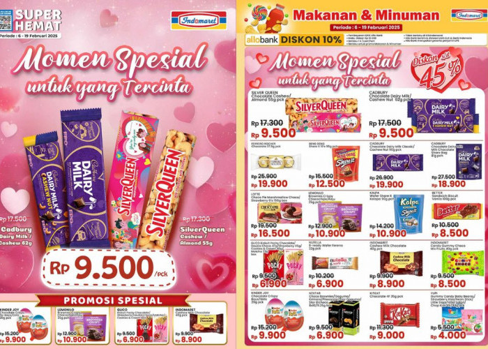 Indomaret Hadirkan Promo JSM Spesial Valentine, SilverQueen dan Dairy Milk Cuma Rp.9500