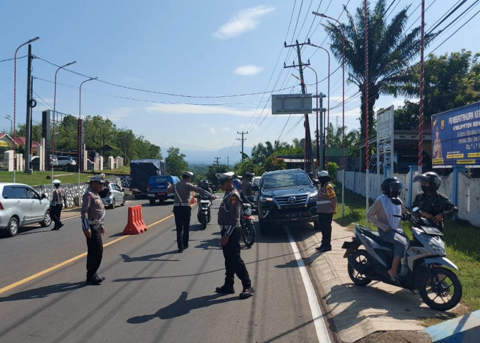 Satlantas Polres Bengkulu Tengah Laksanakan Razia, Temukan Banyak Kendaraan Mati Pajak