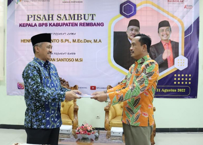 Iman Jabat Kepala BPS Rembang, Antoni Plt Kepala BPS Benteng