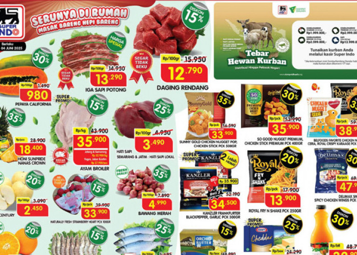 Promo Superindo Weekday 2–4 Juni 2025 Spesial Idul Adha, Ikan Bandeng Cuma Rp3 Ribuan!