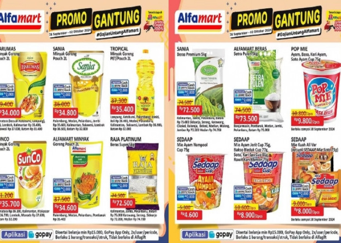 Katalog Promo JSM Alfamart 27-29 September 2024, Spesial Gajian Untung Minyak Goreng Mulai Rp34 Ribuan