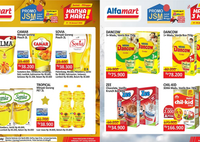 Katalog Promo JSM Alfamart 17-19 Januari 2025, Minyak Goreng & Susu Mulai Rp37 Ribuan!