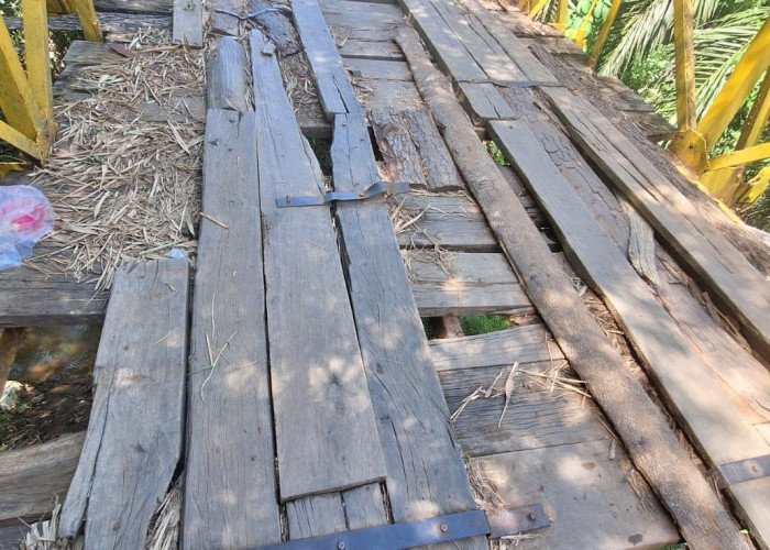 Sering Diusulkan untuk Perbaikan, Nasib Jembatan Gantung di Desa Ini Masih ‘’Menggantung’’