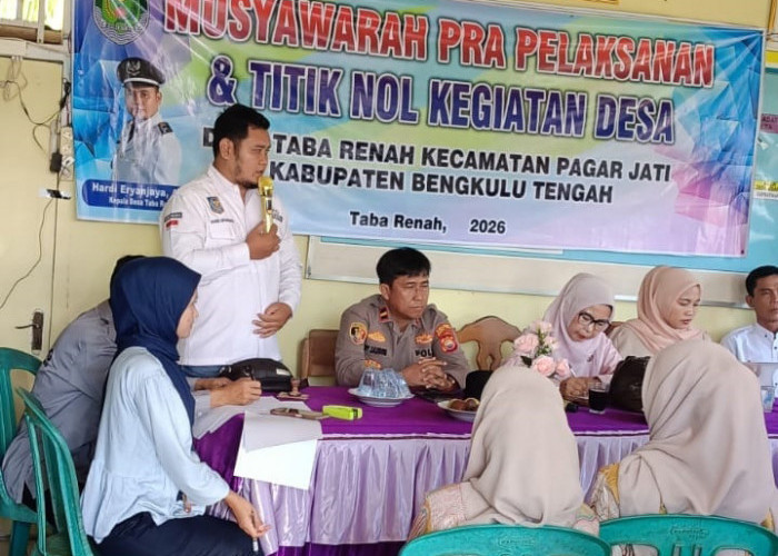 BLT DD Cair Enam Bulan, Pemdes Taba Renah Mulai Pembangunan Rehab Kantor Desa