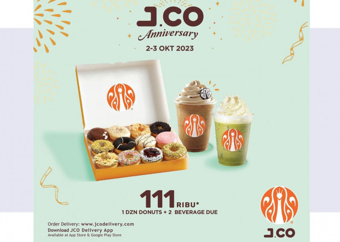 Promo JCO Hari Ini, Modal Rp57 Ribu Dapat 1 Lusin Dozen Donuts + 2 Beverage Due, Ada Juga Paket 2 Jcool Couple