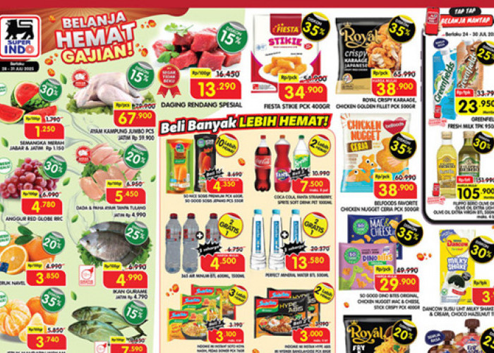 Buruan Cek! Katalog Promo Superindo Periode 28–31 Juli 2025, Diskon Gede di Akhir Bulan