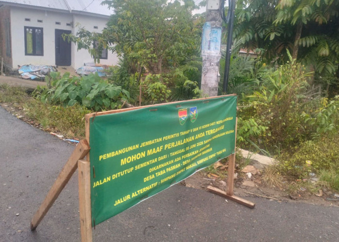 Jembatan Taba Pasmah Mulai Dibangun, Jalur Penghubung 2 Kecamatan Dialihkan Lewat Simpang Nakau