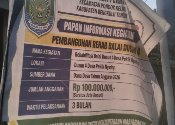 Sederet Dugaan Kejanggalan Proyek Rehab Balai Pekik Nyaring Senilai Rp100 Juta