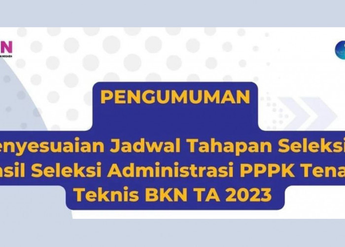 BKN Umumkan Hasil Seleksi Administrasi PPPK Teknis, 1.523 Pelamar Dinyatakan Lolos, Berikut Daftar Lengkapnya