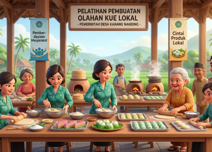 Pelatihan Kue Lokal Digelar, Pemdes Karang Nanding Siapkan Tiga Produk Unggulan