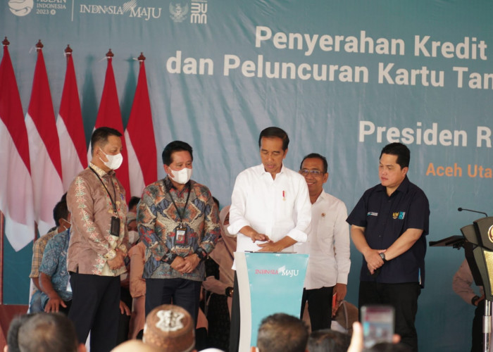 Dukung Ketahanan Pangan, Presiden Jokowi Luncurkan Kartu Tani Digital dan KUR BSI di Aceh