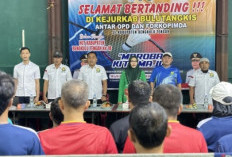 Kejurkab Bulutangkis Antar OPD dan Forkopimda dalam Rangka HUT Benteng Dibuka, Wabup Pesankan