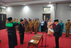 Ayatul Jabat Asisten I, Adnan Plt Kadis Dukcapil, Begini Pesan Bupati Rachmat Usai Pimpin Pelantikan