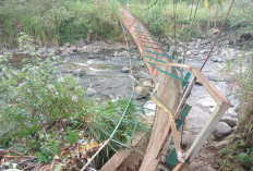 Akses Warga ke Lahan Pertanian Sempat Terputus, Jembatan Gantung Rindu Hati Butuh Perbaikan Permanen